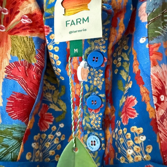 Farm Rio Stitched Garden Romper - Picture 3 of 5